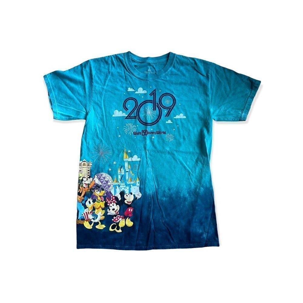 2019 Tie-dye Disney character t-shirt